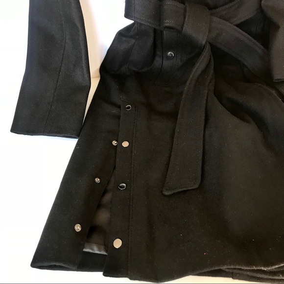 Andrew Marc Wool Blend Trench Coat - Picture 5 of 5